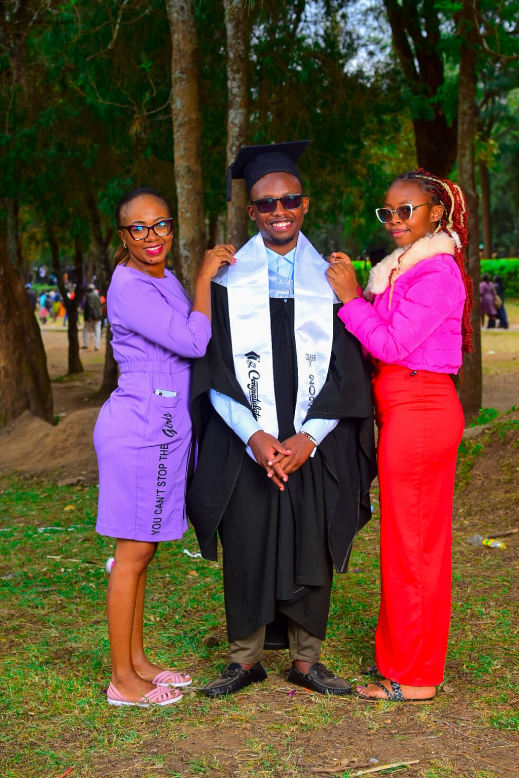 My sisters during my graduation