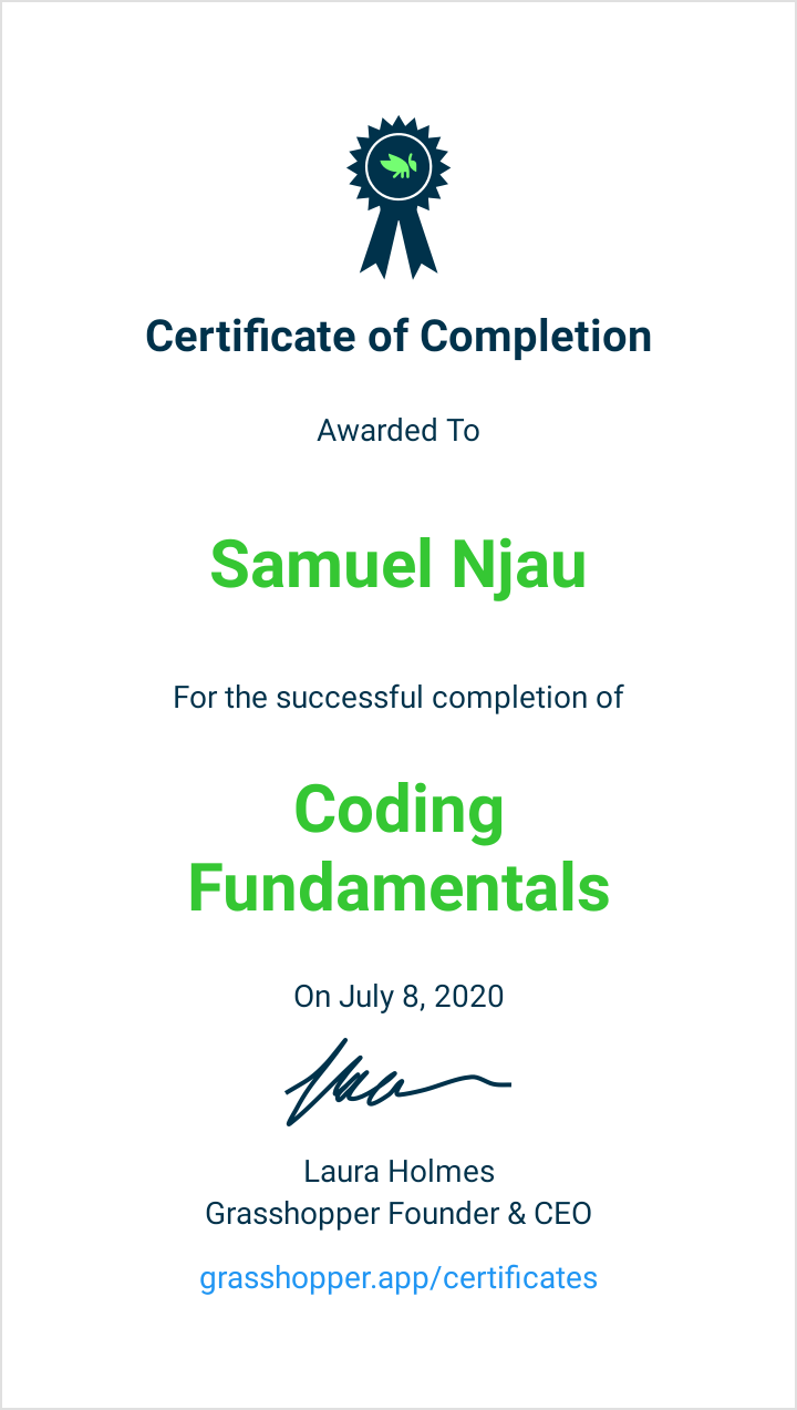 Coding Fundamentals