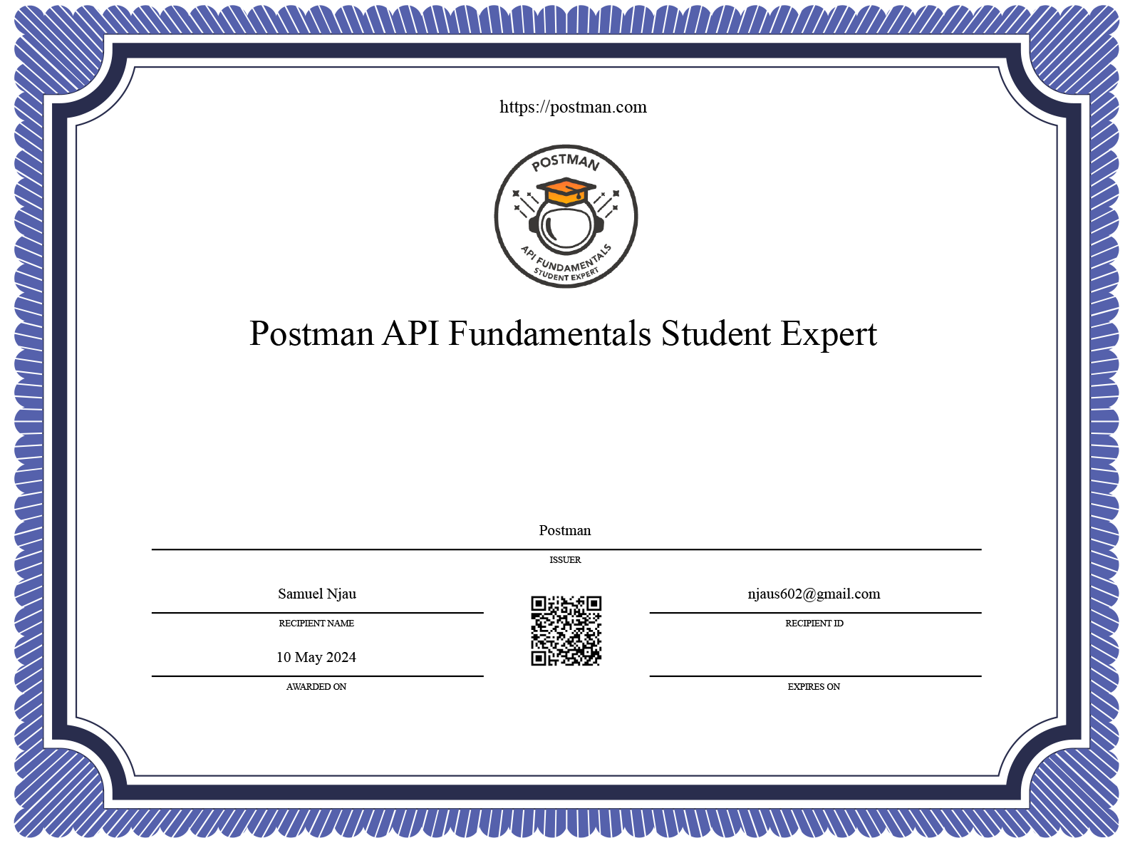 Student Expert Certificate